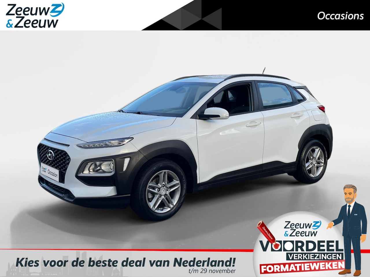 Hyundai Kona - 1.0T Essence | 1ste eigenaar! | Navi | Climate control - AutoWereld.nl