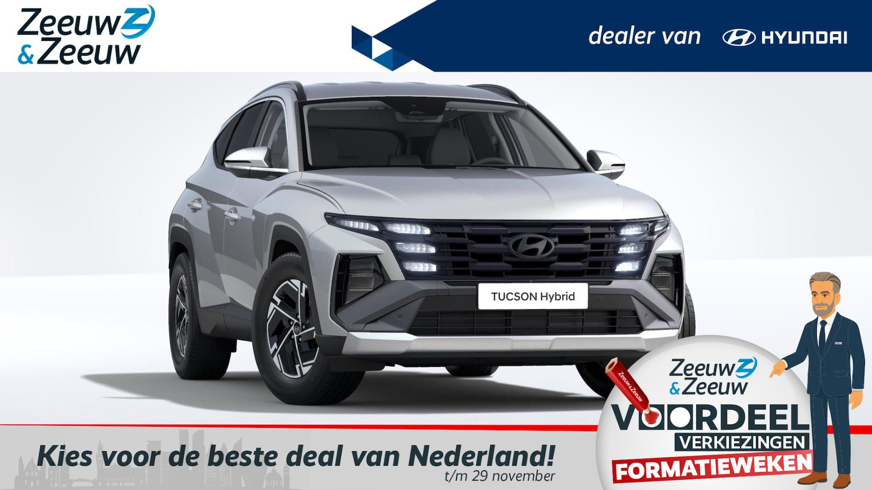 Hyundai Tucson - 1.6 T-GDI HEV Comfort | VAN 48.450,- VOOR 40.900,-| DIRECT LEVERBAAR | VERSCHILLENDE KLEUR - AutoWereld.nl
