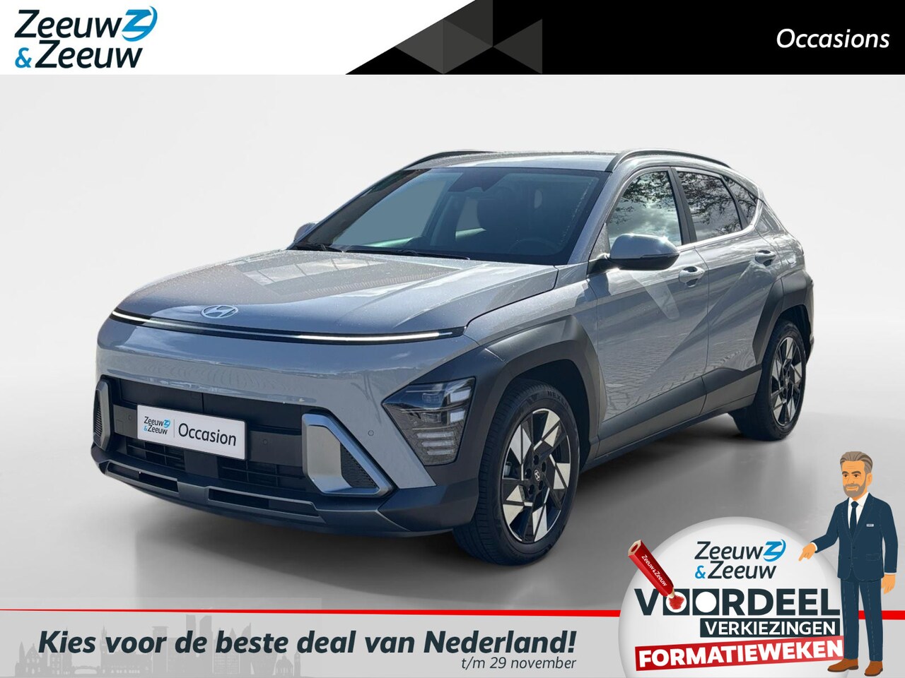 Hyundai Kona - 1.6 GDI HEV Comfort Smart | UNIEKE KANS! | Navi | Camera | Elek. achterklep - AutoWereld.nl
