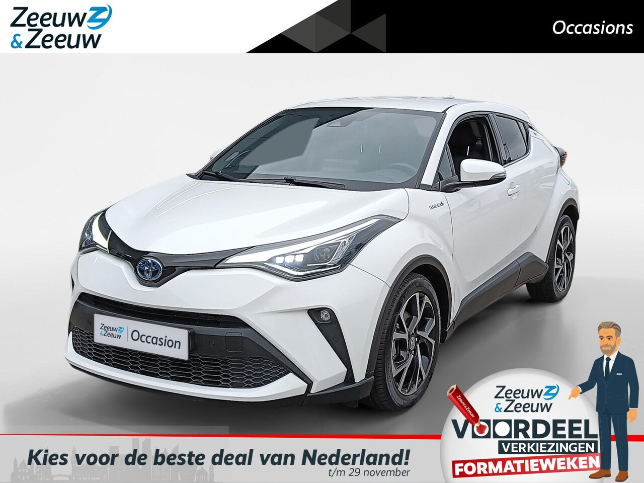 Toyota C-HR - 1.8 Hybrid Style | Trekhaak | Navigatie | LM wielen | - AutoWereld.nl