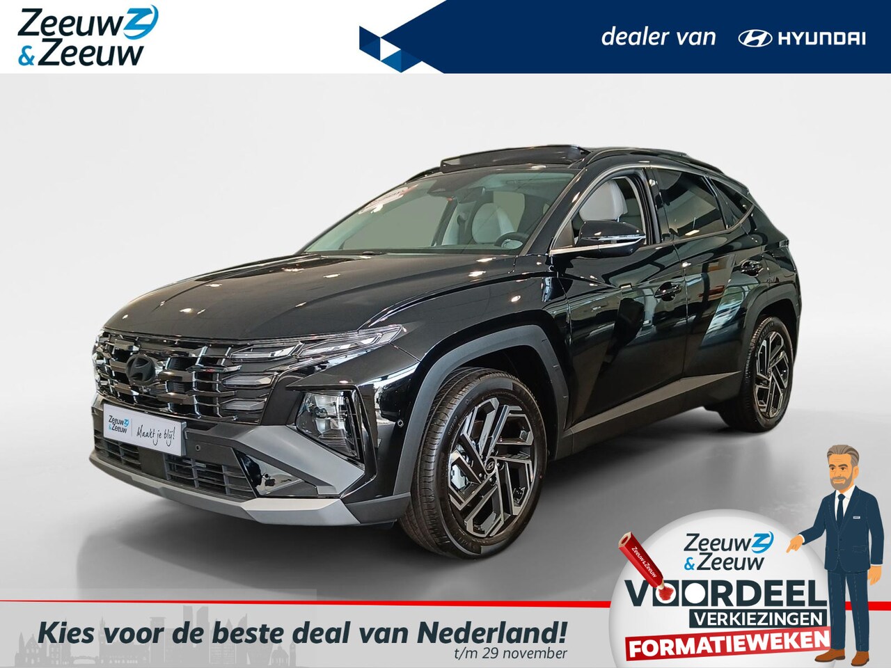 Hyundai Tucson - 1.6 T-GDI HEV Premium Sky | Z&Z Top Deal | Van € 55.350 nu voor € 47.500 | - AutoWereld.nl