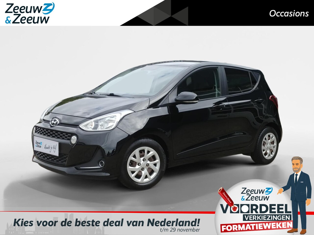 Hyundai i10 - 1.0i Premium | Stoelverwarming | Climate control | Navigatie | Parkeersensoren | - AutoWereld.nl