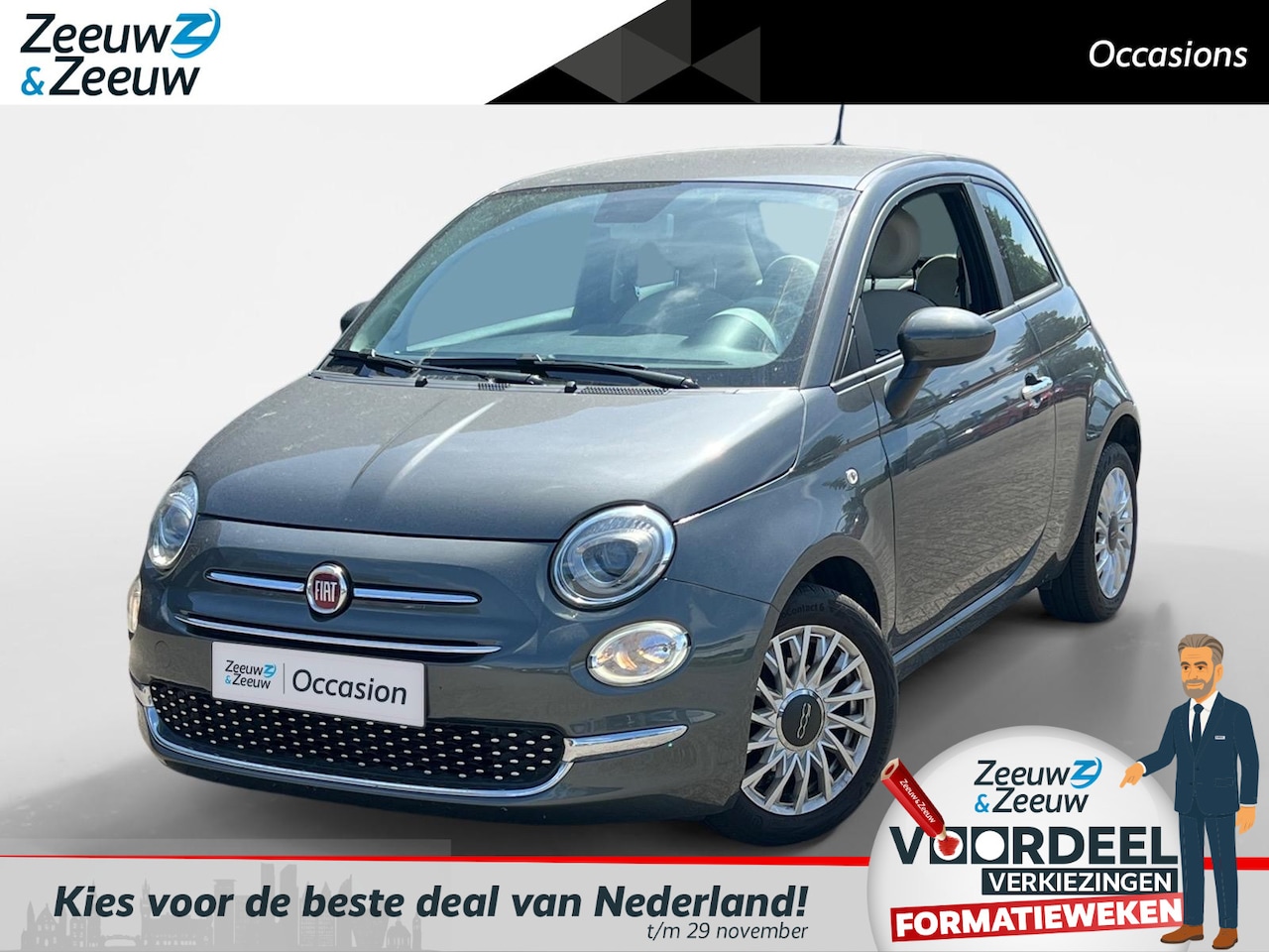 Fiat 500 - 1.0 Hybrid Lounge 1.0 Hybrid Lounge - AutoWereld.nl