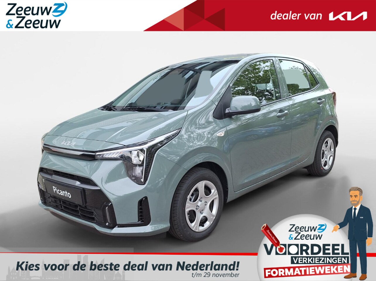 Kia Picanto - 1.0 GDi DynamicLine | Enkele kleuren op voorraad bel voor info | € 1.250,- Inruilpremie - AutoWereld.nl