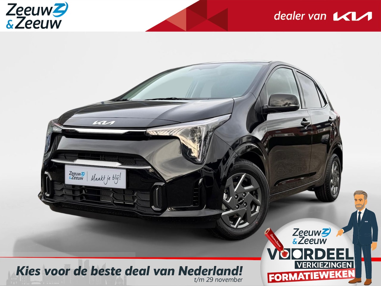 Kia Picanto - 1.0 DPI DynamicPlusLine | Enkele kleuren op voorraad bel voor info | € 1.250,- Inruilpremi - AutoWereld.nl