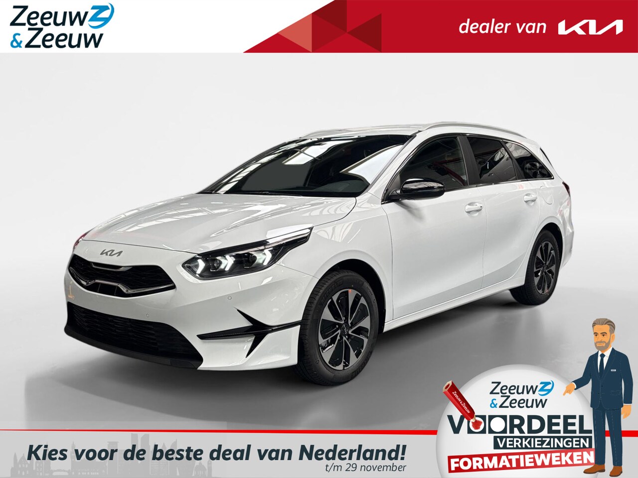 Kia Cee'd Sportswagon - Ceed 1.0 T-GDi Design Edition | Enkele kleuren op voorraad bel voor info | NU €6700,- kort - AutoWereld.nl