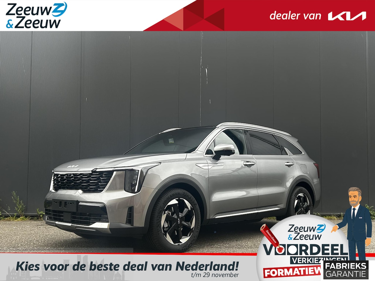 Kia Sorento - 1.6 T-GDI Plug-in Hybrid 4WD ExecutiveLine 7p. NIEUW TE BESTELLEN FACELIFT MODEL | Dodehoe - AutoWereld.nl