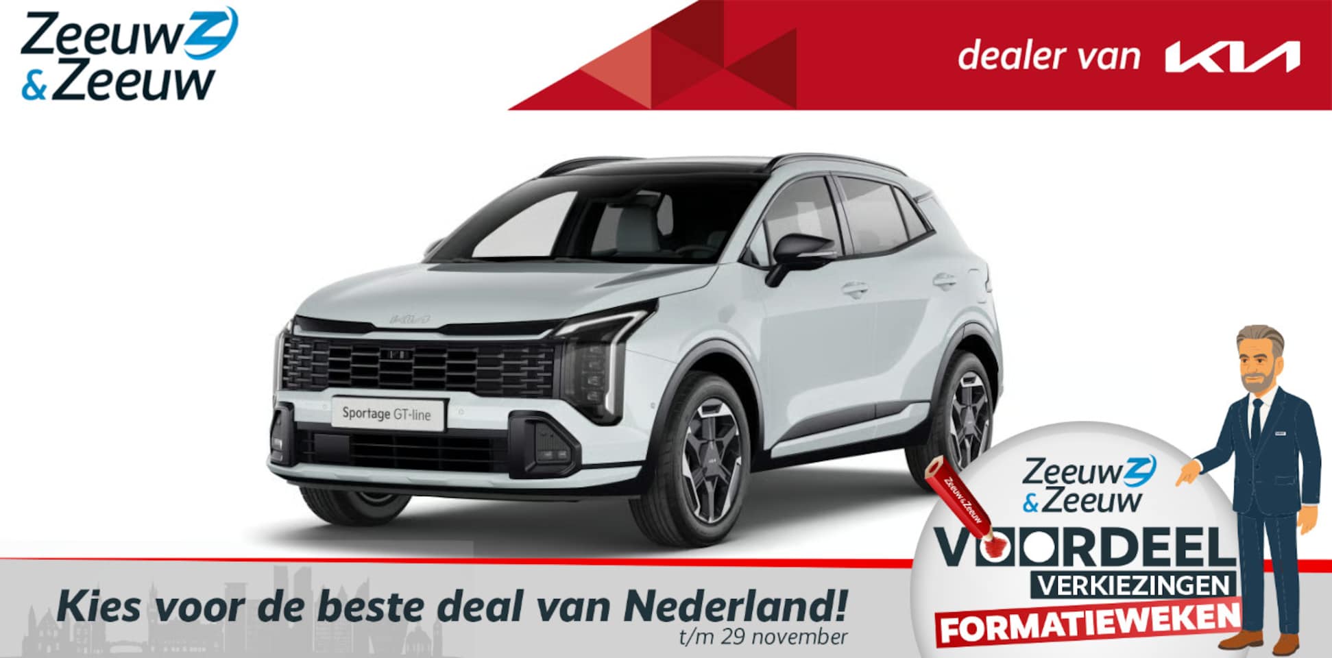 Kia Sportage - 1.6 T-GDi Hybrid GT-Line FACELIFT NU TE BESTELLEN | 1510KG TREKGEWICHT | Head-up display - AutoWereld.nl