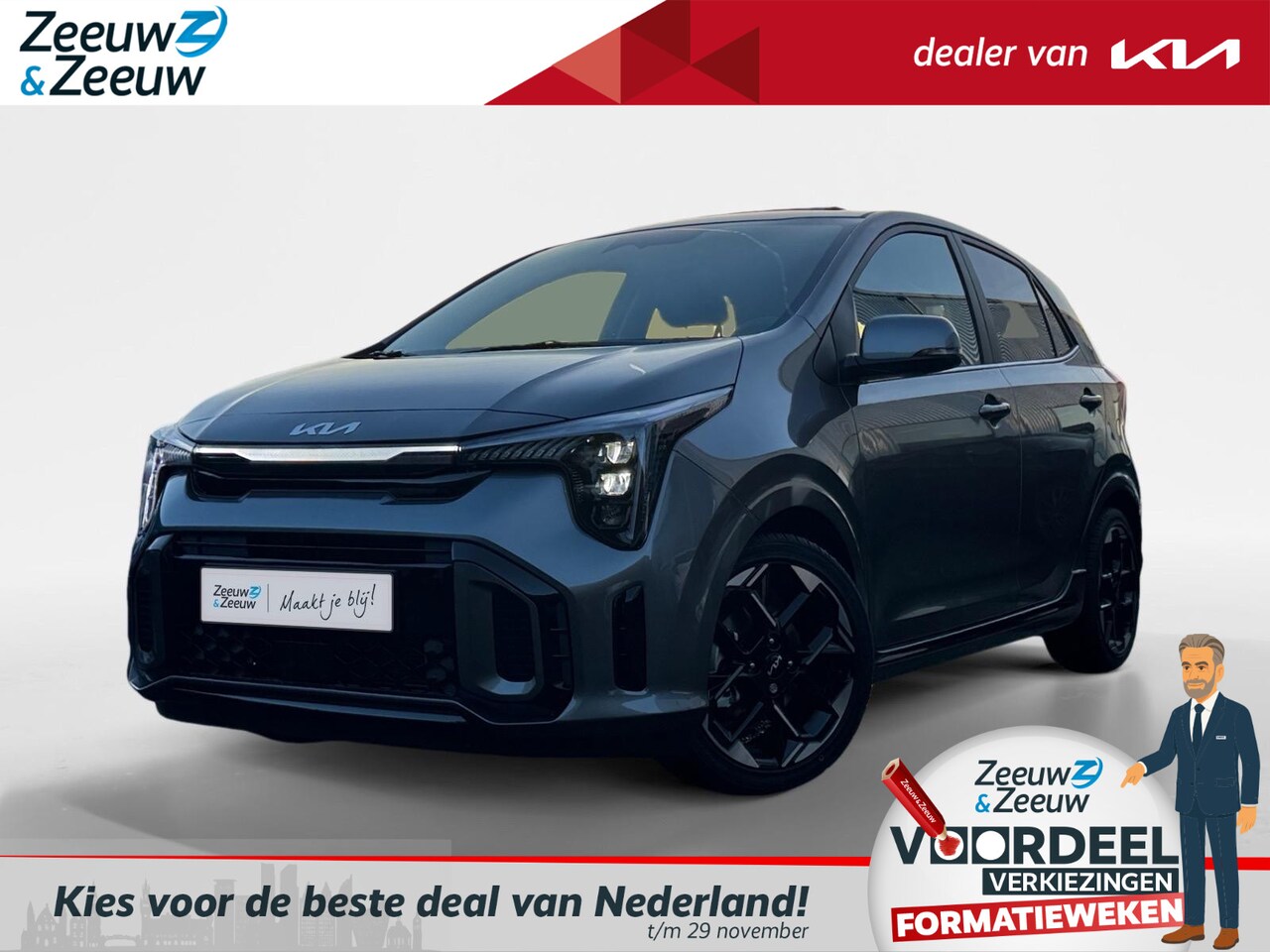 Kia Picanto - 1.0 GDi GT-Line | Enkele kleuren op voorraad bel voor info | € 1.250,- Inruilpremie - AutoWereld.nl