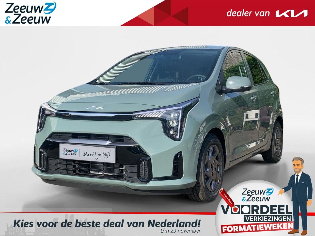 Kia Picanto - 1.0 GDi DynamicPlusLine | Enkele kleuren op voorraad bel voor info | € 1.250,- Inruilpremi - AutoWereld.nl