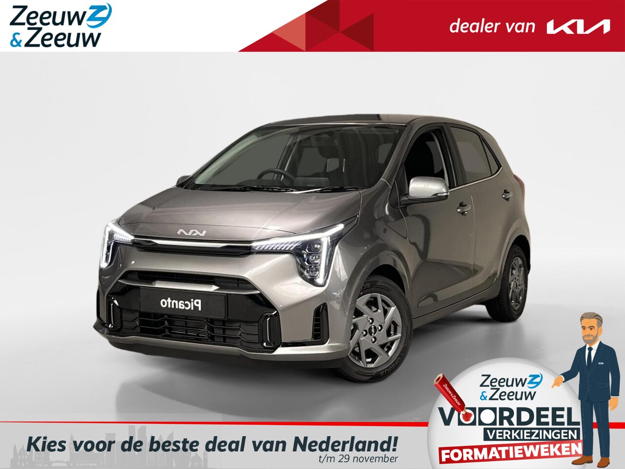 Kia Picanto - 1.0 DPI DynamicPlusLine | Enkele kleuren op voorraad bel voor info | € 1.250,- Inruilpremi - AutoWereld.nl