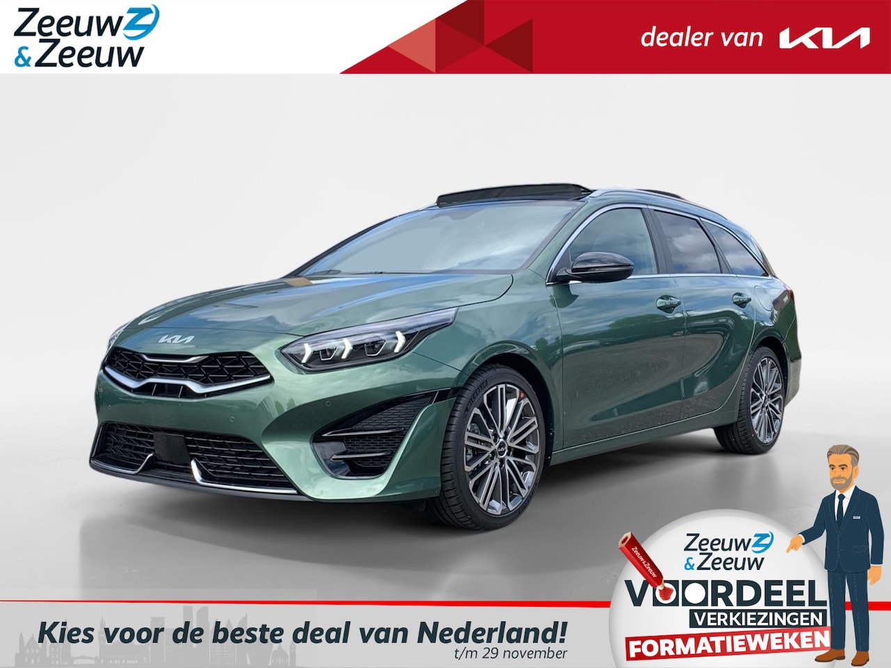 Kia Cee'd Sportswagon - Ceed 1.5 T-GDi GT-PlusLine | Enkele kleuren op voorraad bel voor info | NU €5000,- korting - AutoWereld.nl