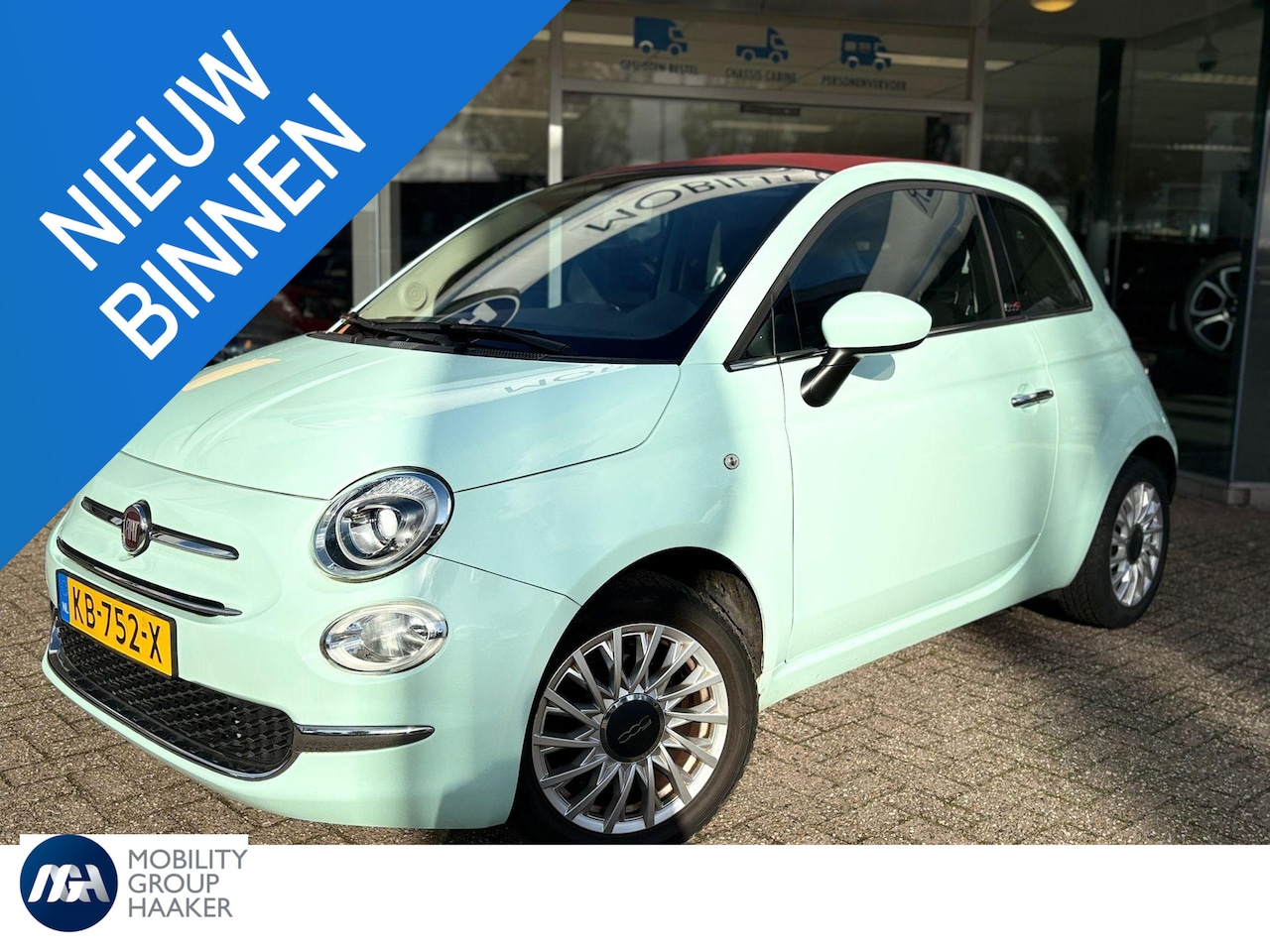 Fiat 500 C - 0.9 TwinAir Turbo Lounge | Navi | Bluetooth | Airco | Cabrio | LMV | Leer | - AutoWereld.nl
