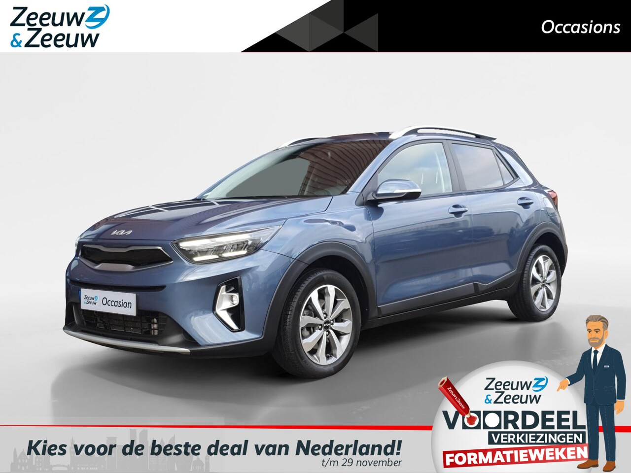 Kia Stonic - 1.0 T-GDi MHEV DynamicPlusLine | Stoel en stuurverwarming | Navigatie | Camera | Climate c - AutoWereld.nl
