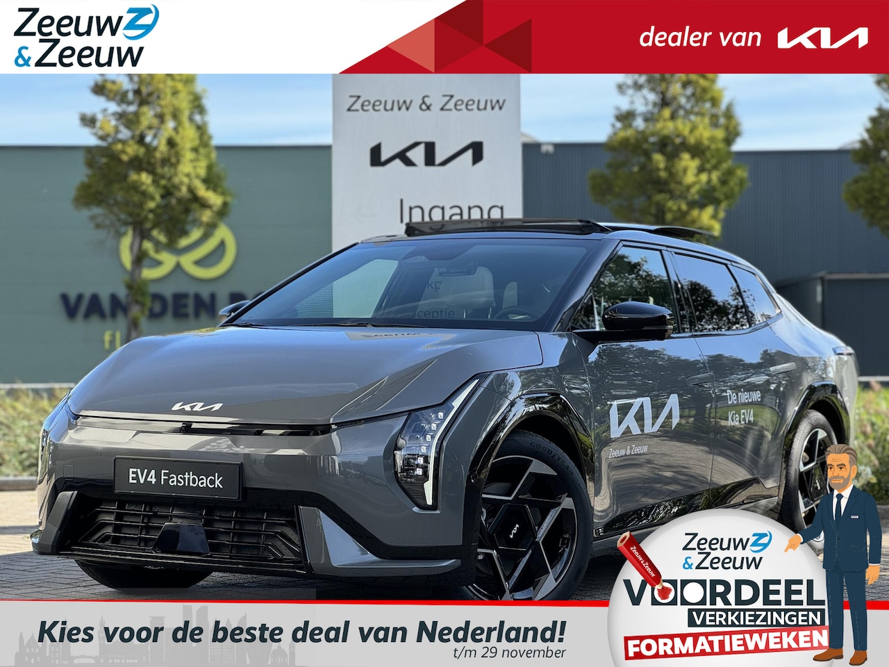 Kia EV4 Fastback - GT-PlusLine 81.4 kWh | Nu beschikbaar voor proefritten! | 612 km WLTP-actieradius | Bel vo - AutoWereld.nl