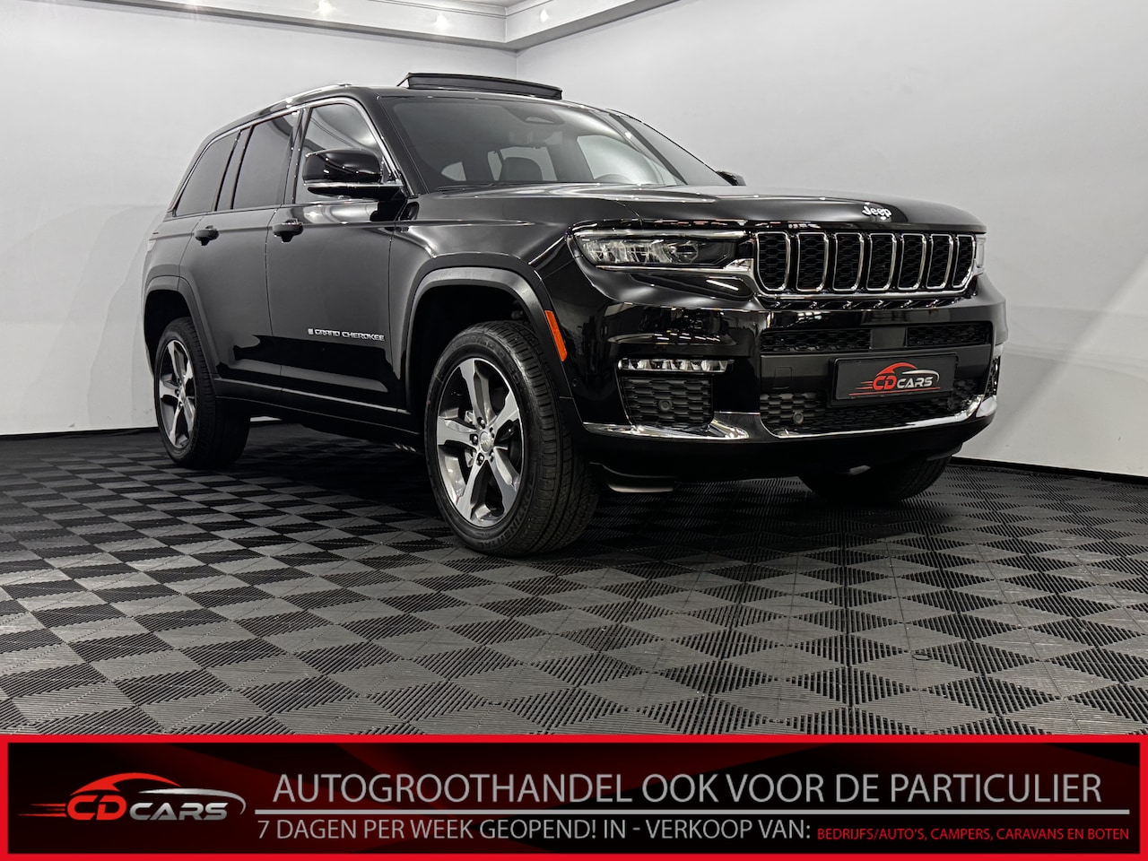 Jeep Grand Cherokee - 2.0 Limited 4xe 380PK Pano, Leder, Camera, Stoelverwarming, Alpine gleluidsysteem, Elektri - AutoWereld.nl