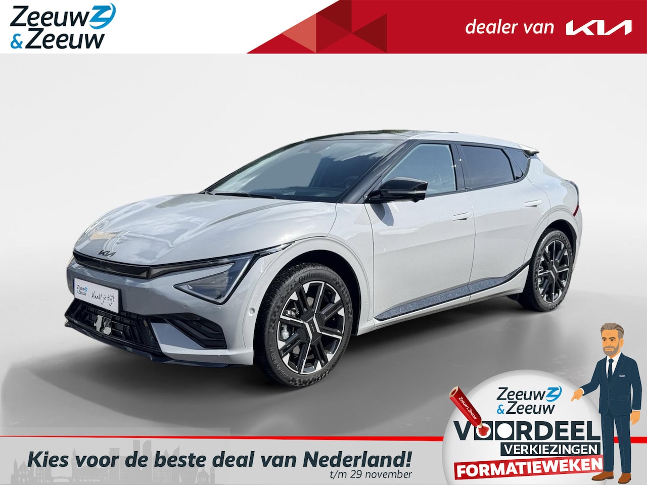 Kia EV6 - GT-Line 84 kWh Enkele op voorraad bel voor info | € 5000,- korting | + €700 korting op Kia - AutoWereld.nl