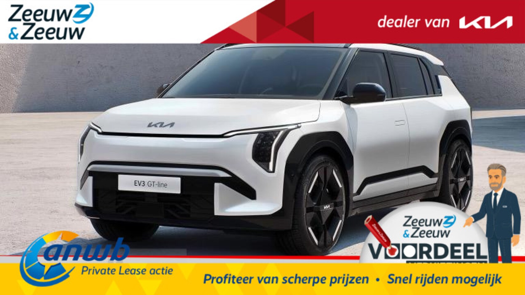 Kia EV3 - GT-PlusLine 81.4 kWh | ANWB private lease actietarief vanaf €649,- per maand! | | Nu in de - AutoWereld.nl
