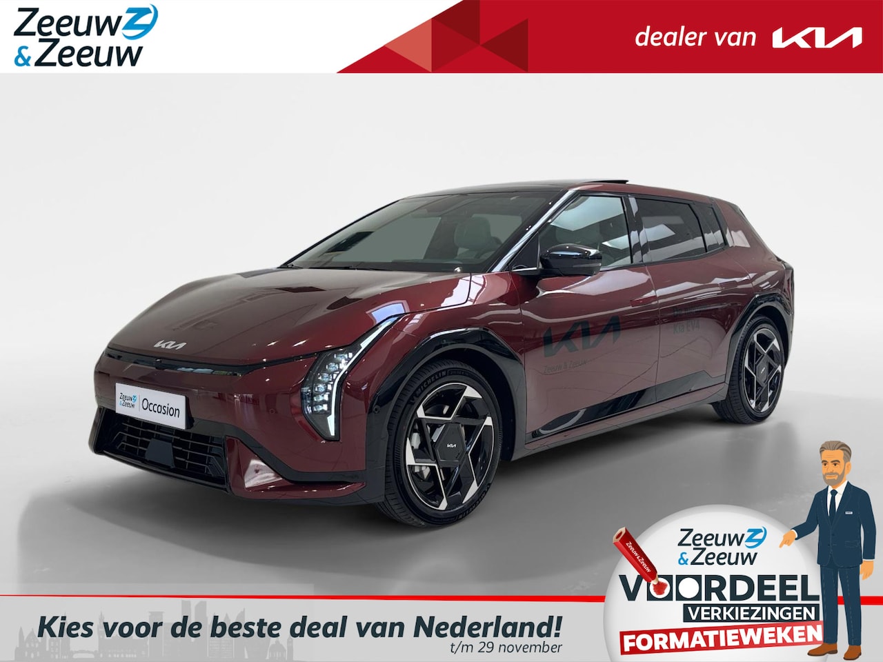 Kia EV4 - GT-Line 81.4 kWh | NIEUW MODEL | 204 pk | 595 km actieradius | NU €2000,- korting | Bel vo - AutoWereld.nl