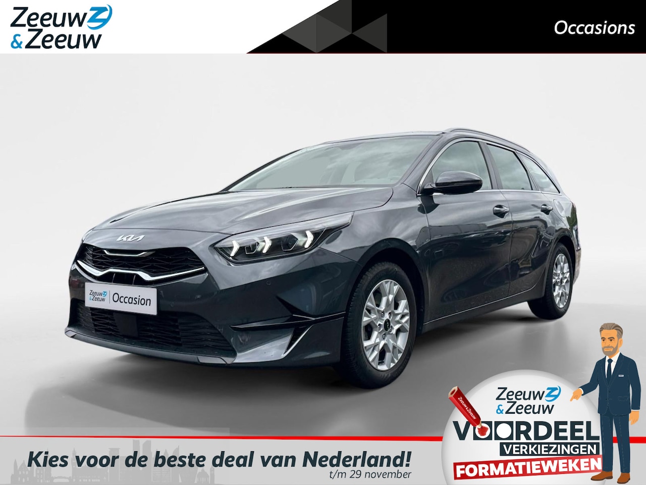 Kia Cee'd Sportswagon - Ceed 1.5 T-GDi DynamicLine | Navigatie | Climate control | Telefoon verbinding | Parkeer c - AutoWereld.nl