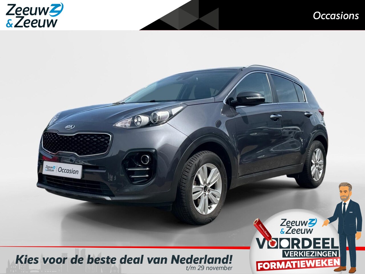 Kia Sportage - 1.6 GDI DynamicLine Stoel verwarming | Navigatie | Climate control | Cruise control - AutoWereld.nl