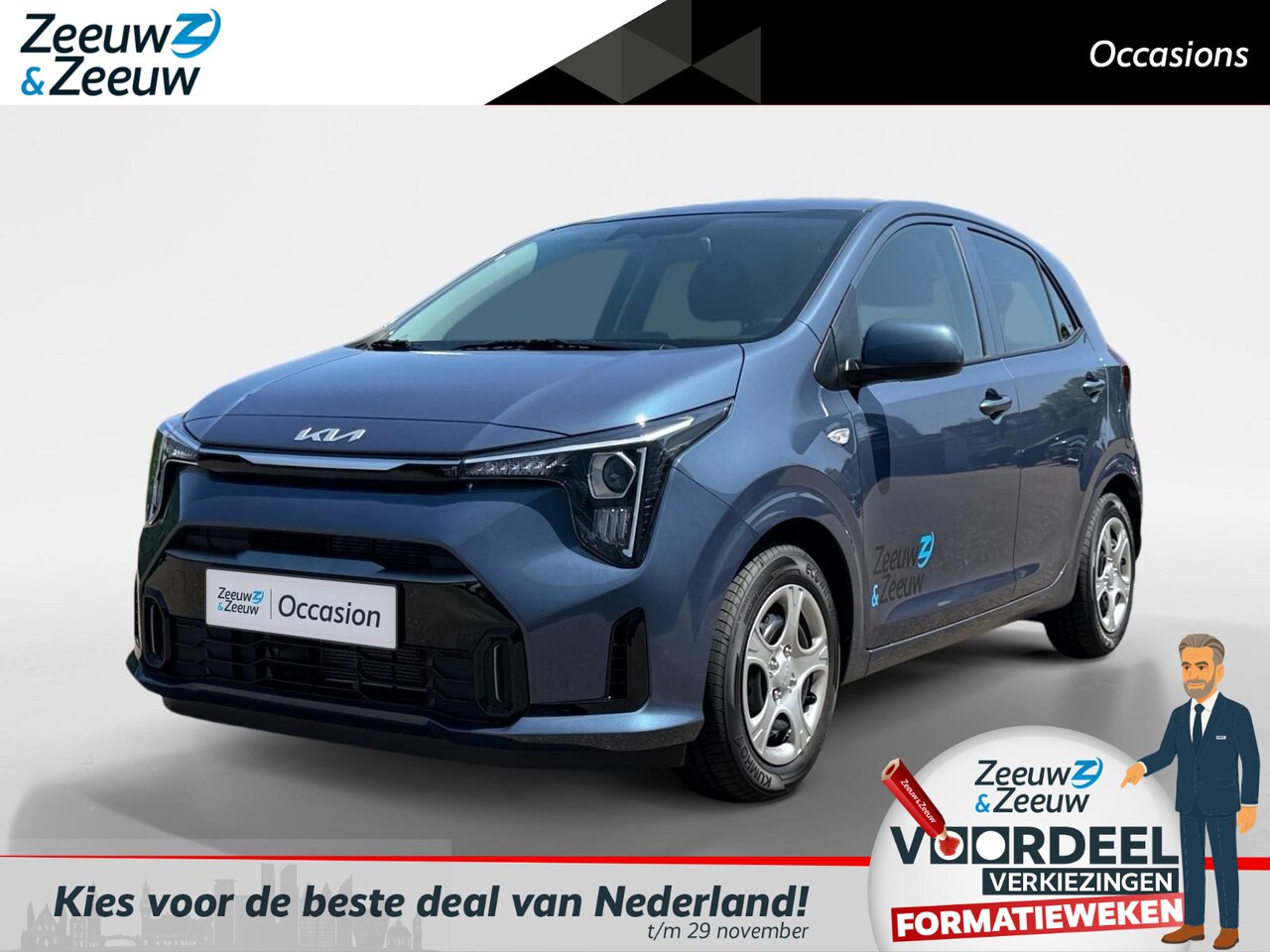 Kia Picanto - 1.0 DPI DynamicLine | Navigatie | Airco | Apple carplay/Android | DEMO - AutoWereld.nl