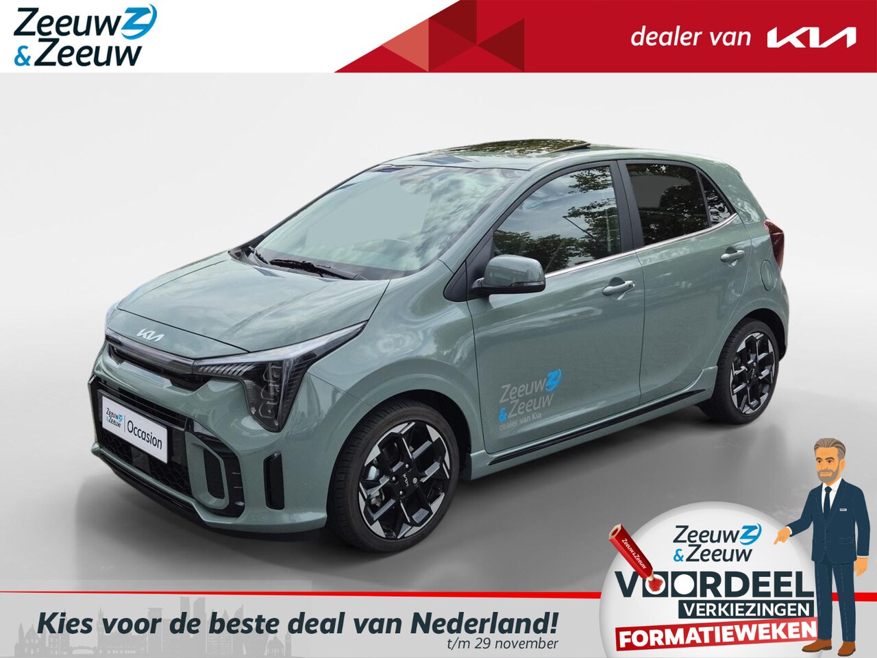 Kia Picanto - 1.0 DPI GT-Line | Airco | Navi | Camera | LM Velgen | Leder | Stoelverwarming | Stuurverwa - AutoWereld.nl