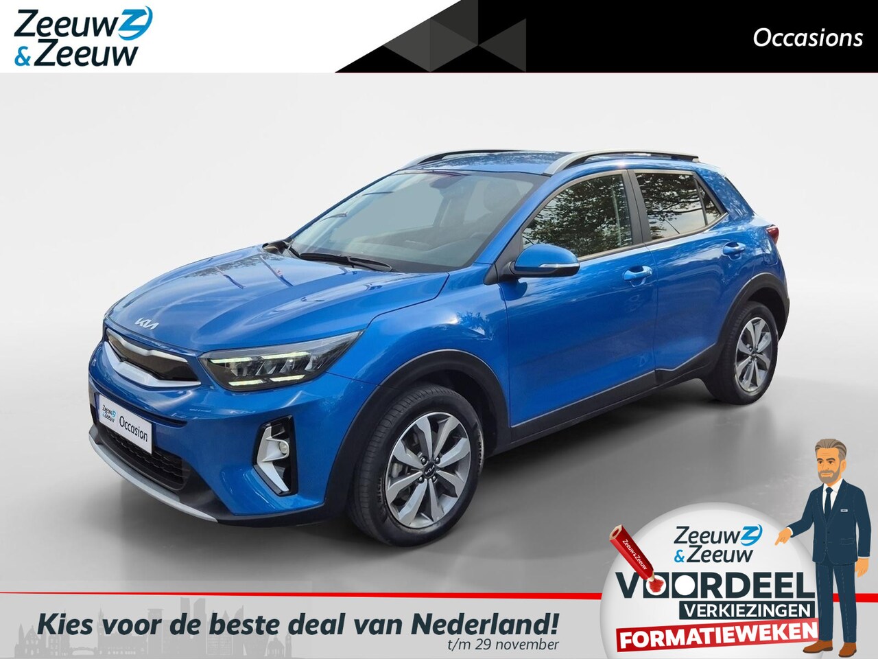 Kia Stonic - 1.0 T-GDi MHEV DynamicPlusLine | Climate Control | Cruise Control | Lane Assist | Stoelver - AutoWereld.nl