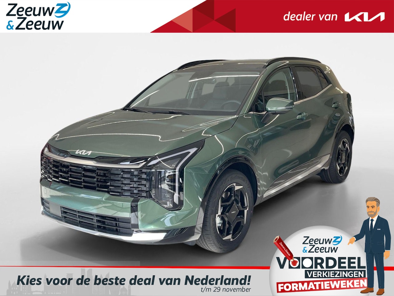 Kia Sportage - 1.6 T-GDi AT6 Hybrid DynamicPlusLine | NIEUWE SPORTAGE | 239 PK | 1510Kg trekgewicht | NU - AutoWereld.nl