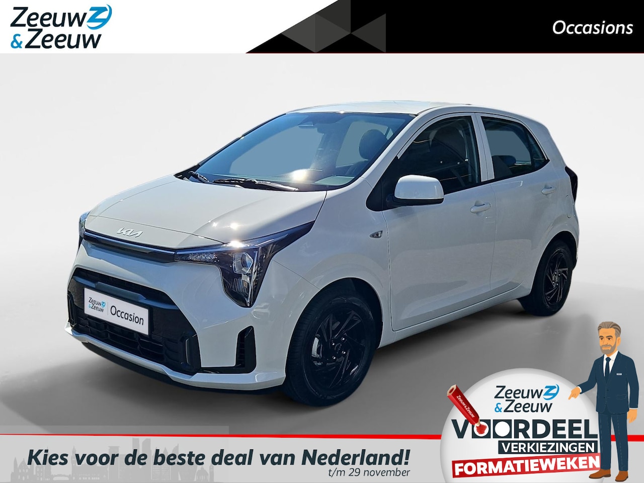 Kia Picanto - 1.0 DPI DynamicLine | Airco | Navi | Camera | LM Velgen |  Cruise Control | DEMO | - AutoWereld.nl