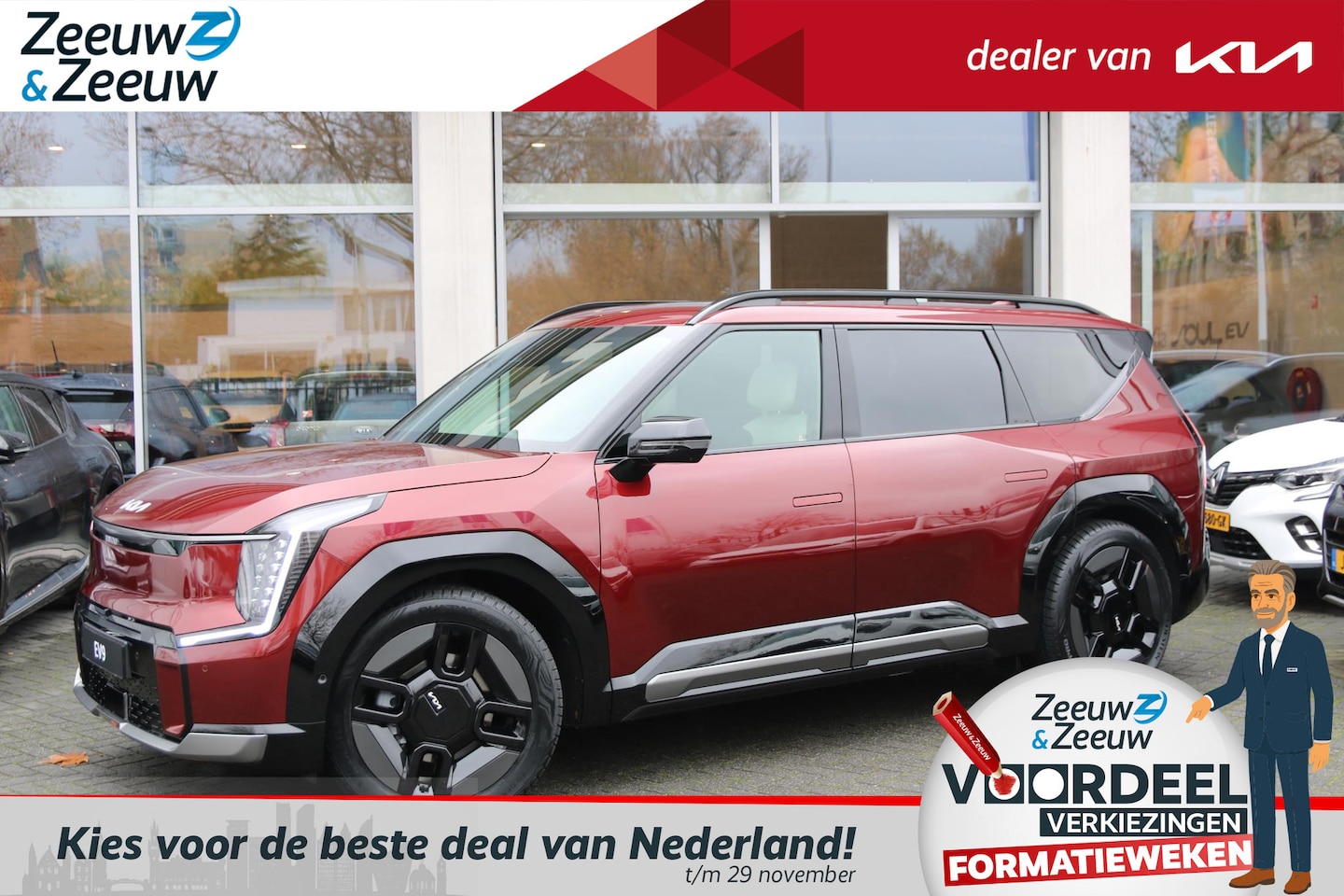 Kia EV9 - GT-Line AWD 6p. 99.8 kWh NIEUW TE BESTELLEN | €4000 Inruilpremie | Private Plan/Financial - AutoWereld.nl