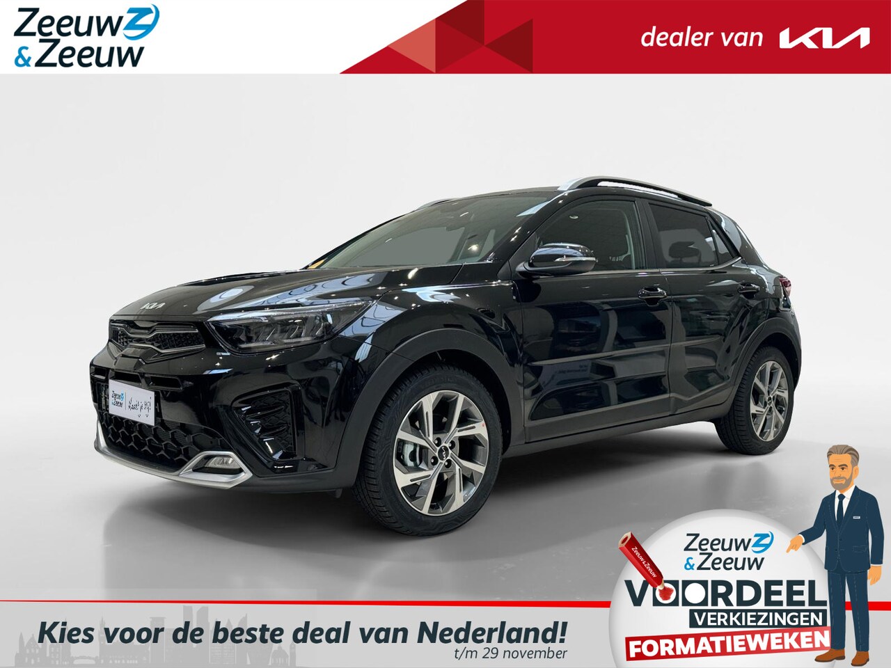 Kia Stonic - 1.0 T-GDi MHEV GT-Line | GT-Line stuurwiel + bekleding | 17” lichtmetalen GT-Line velgen | - AutoWereld.nl