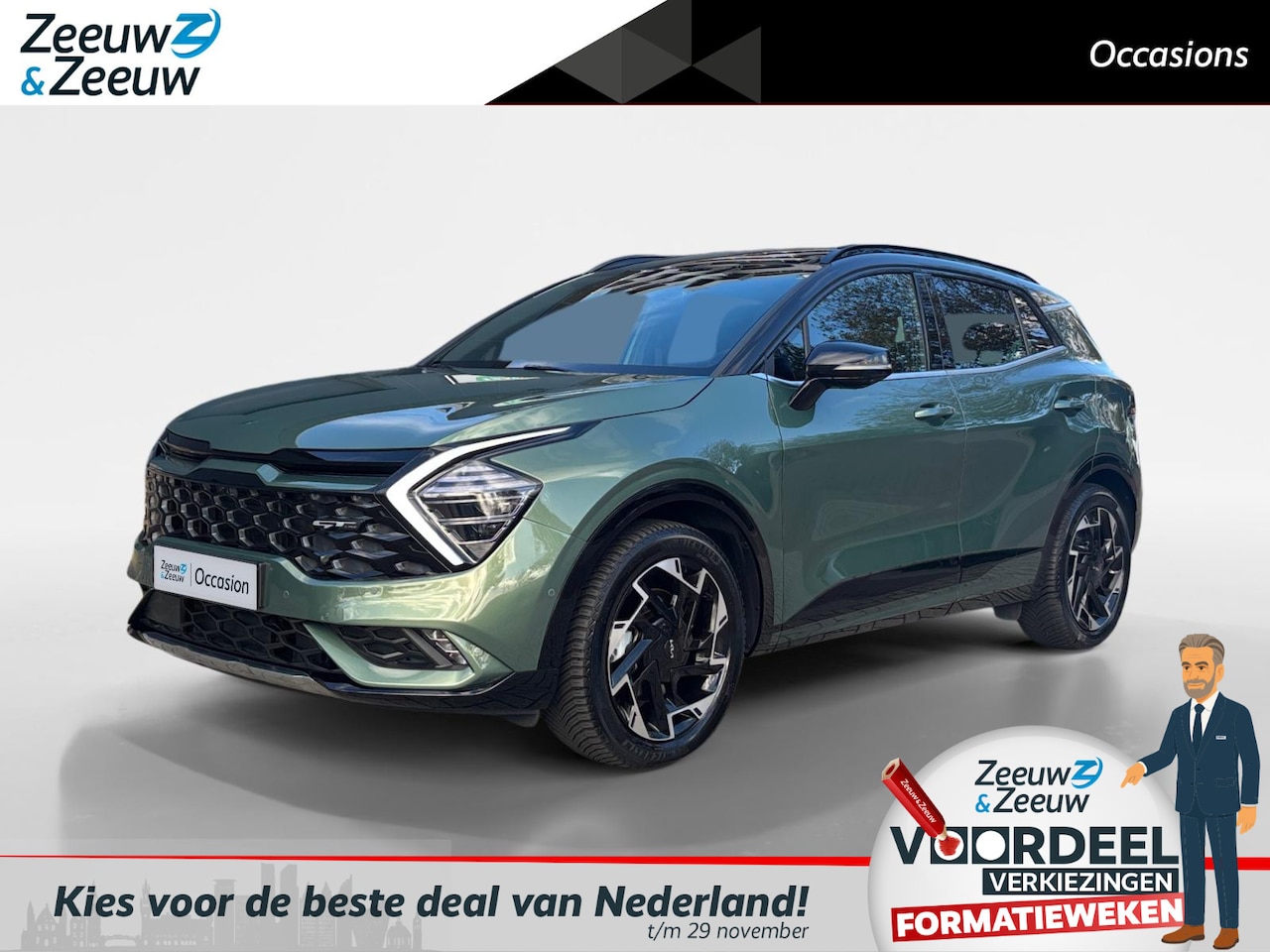 Kia Sportage - 1.6 T-GDi Plug-in Hybrid AWD GT-PlusLine Meest Luxe uitvoering | All Season Banden| Panora - AutoWereld.nl