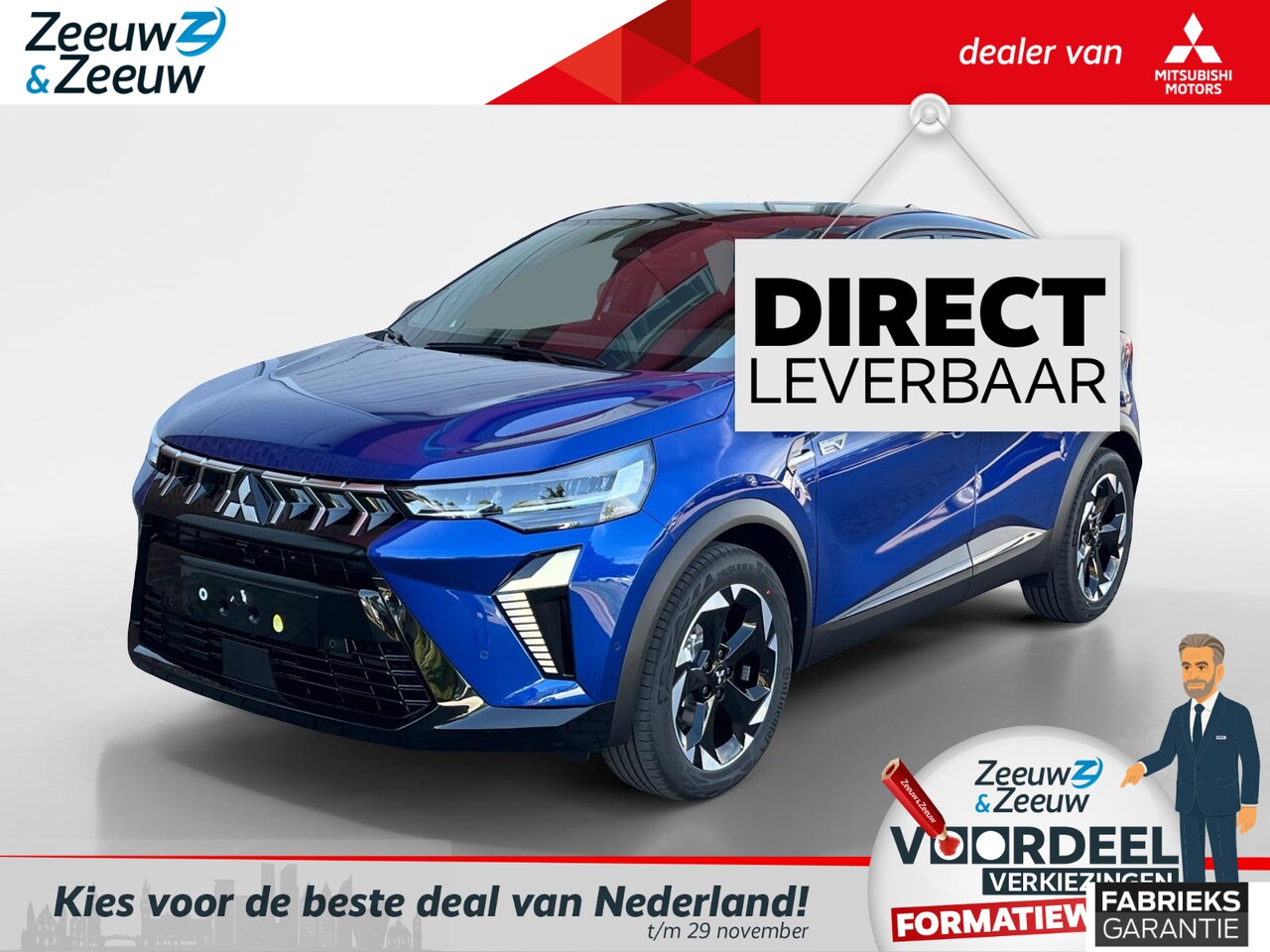Mitsubishi ASX - 1.6 HEV AT Instyle |€3.000,- VOORRAADKORTING| Schuif-kanteldak| Lederen bekleding| Stoel/S - AutoWereld.nl