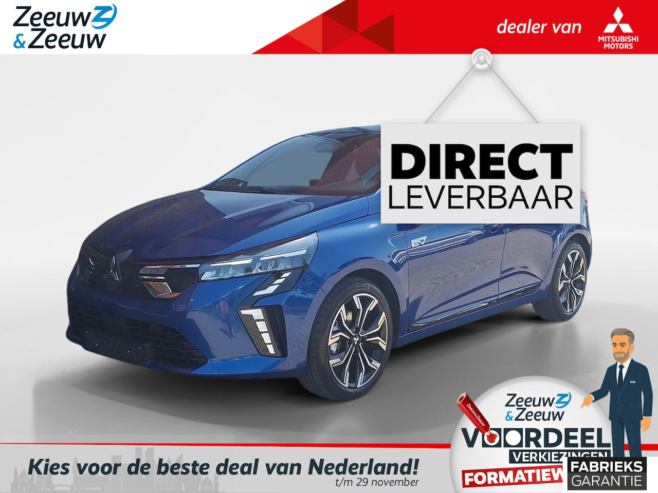 Mitsubishi Colt - 1.6 HEV Intense+ €2.500,- VOORRAADKORTING |Navigatie| Stoel en stuurverwarming|| PDC V+A| - AutoWereld.nl