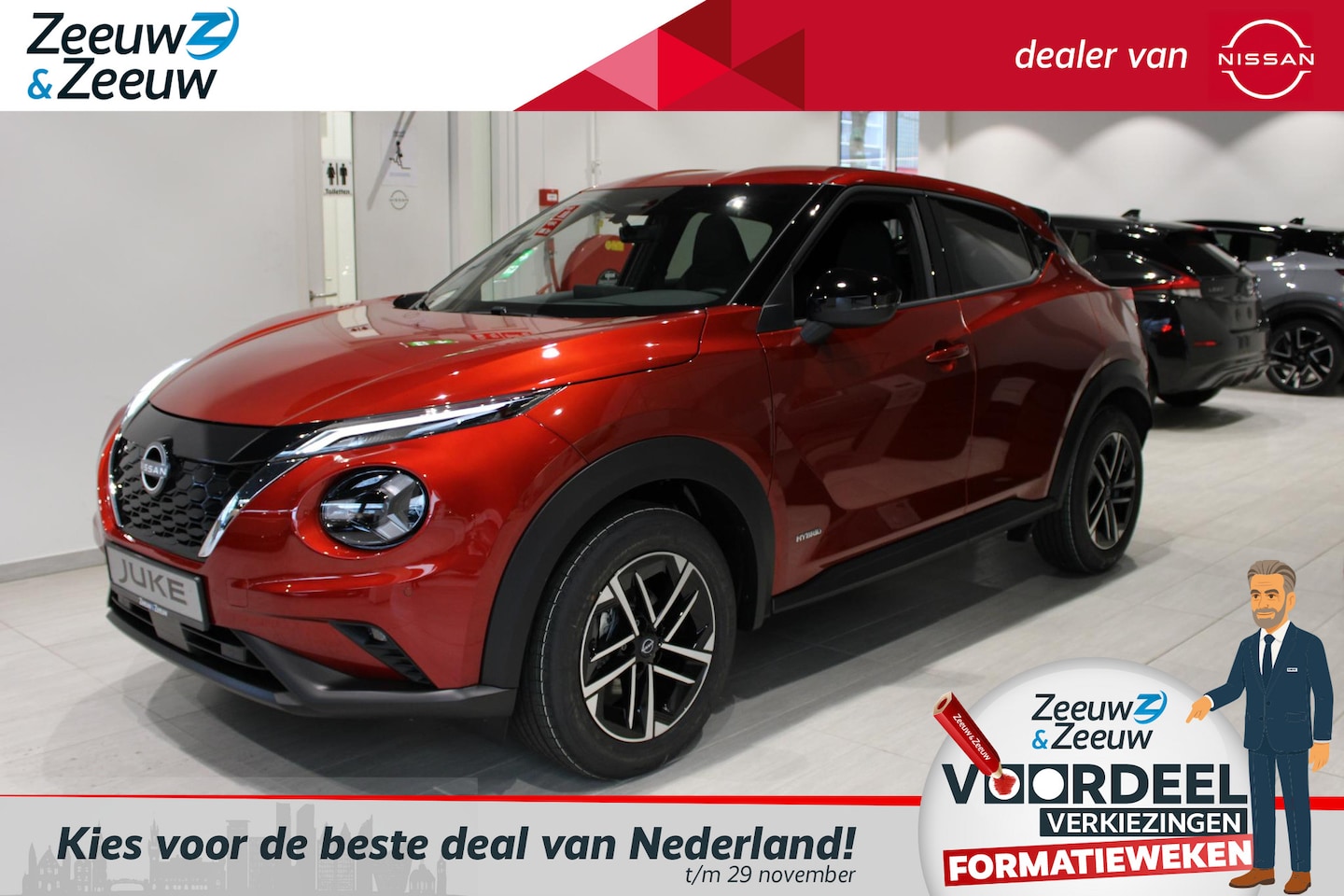 Nissan Juke - 1.6 Hybrid N-Connecta | € 1500,= KORTING INCLUSIEF INRUILPREMIE!* | TWO TONE | TECHNOLOGY - AutoWereld.nl