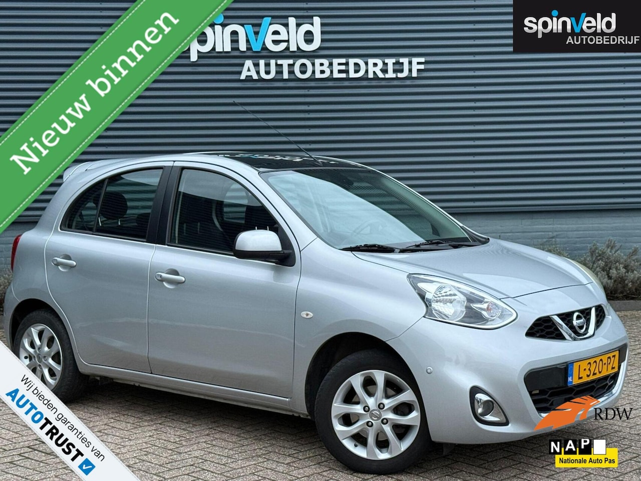 Nissan Micra - 1.2 ELLE BJ`13 Pano Navi Cruise Climate Airco Trekhaak - AutoWereld.nl