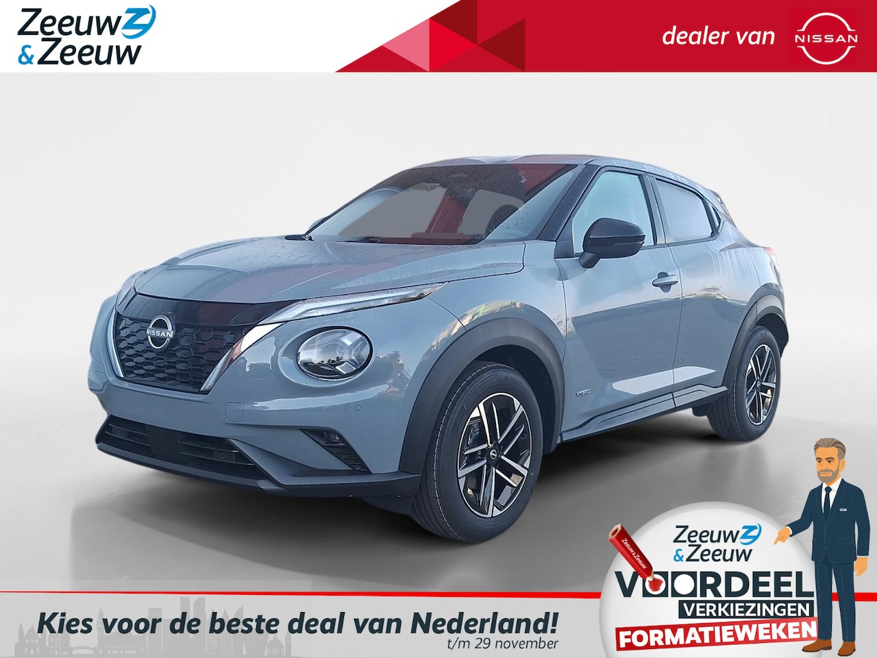 Nissan Juke - 1.6 Hybrid N-Connecta Uit voorraad leverbaar | Nu in prijs verlaagd inclusief €1500 voorra - AutoWereld.nl