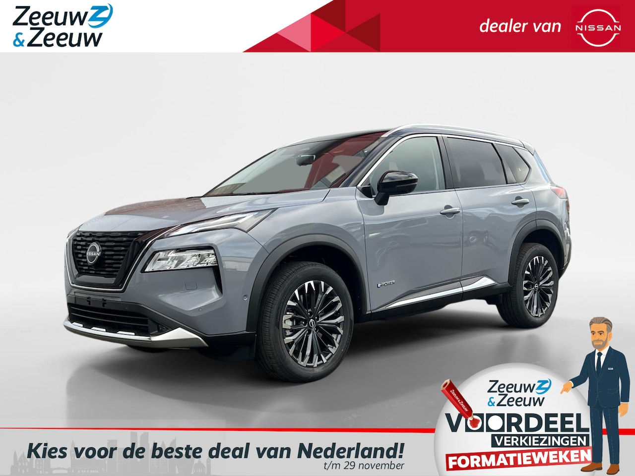 Nissan X-Trail - 1.5 e-Power Tekna | Nu in prijs verlaagd inclusief €1300,-- inruilpremie | ELEKTRISCHE ACH - AutoWereld.nl