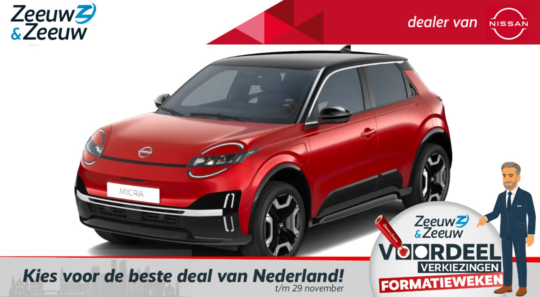 Nissan Micra - 52 kWh Advance Launch Edition NU TE BESTELLEN!!! | 500 EURO KORTING | DIVERSE KLEUREN BESC - AutoWereld.nl