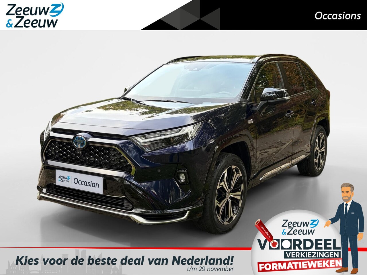 Toyota RAV4 - 2.5 Plug-in Hybrid AWD Business Plus Apple Carplay/Android Auto , luxe lederen bekleding , - AutoWereld.nl