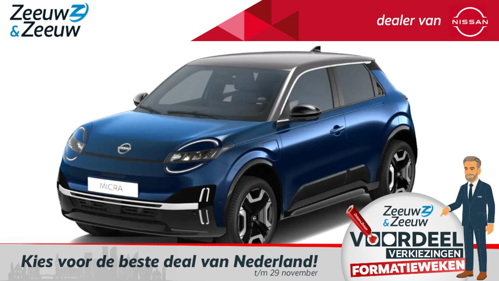 Nissan Micra - 52 kWh Advance Launch Edition NU TE BESTELLEN!!! |  EURO KORTING | DIVERSE KLEUREN BESCHIK - AutoWereld.nl