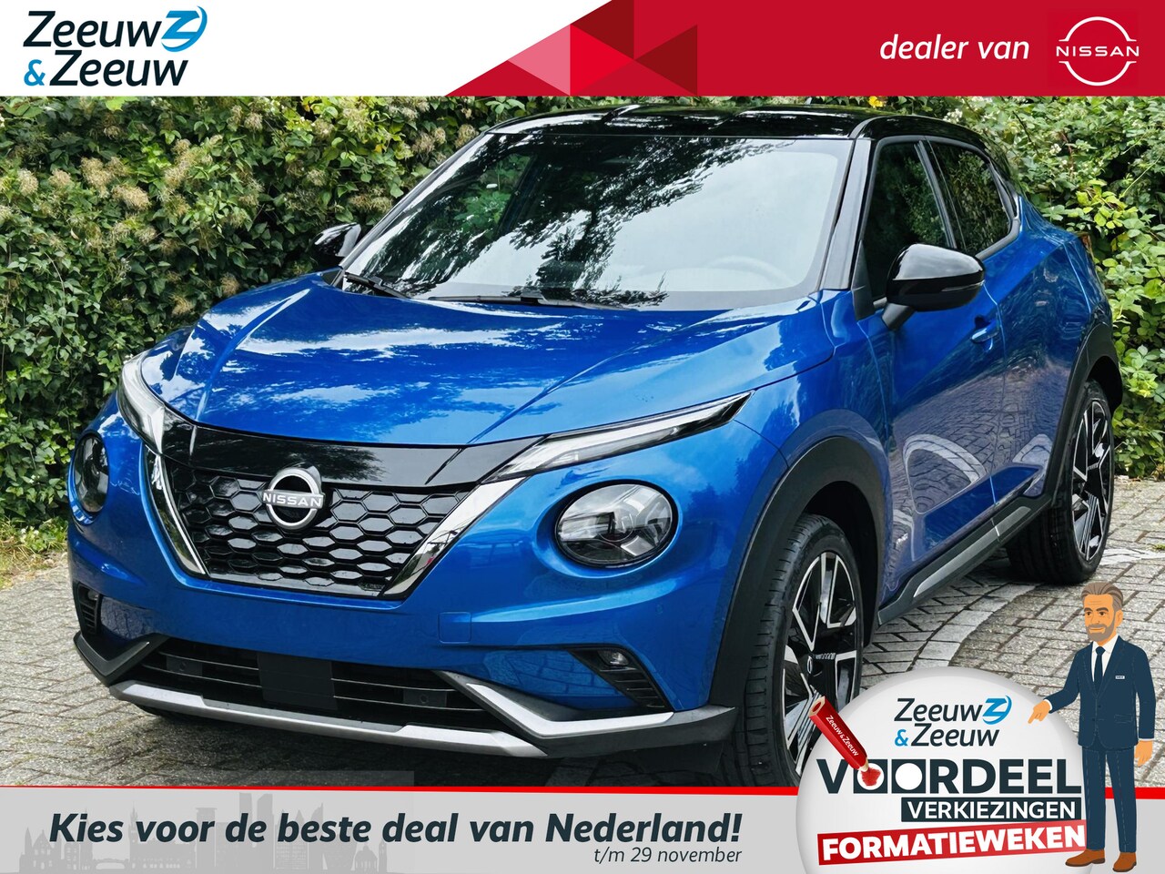 Nissan Juke - 1.6 Hybrid N-Design | €1500.- korting inclusief inruilpremie | Google | Automaat | Cruise - AutoWereld.nl