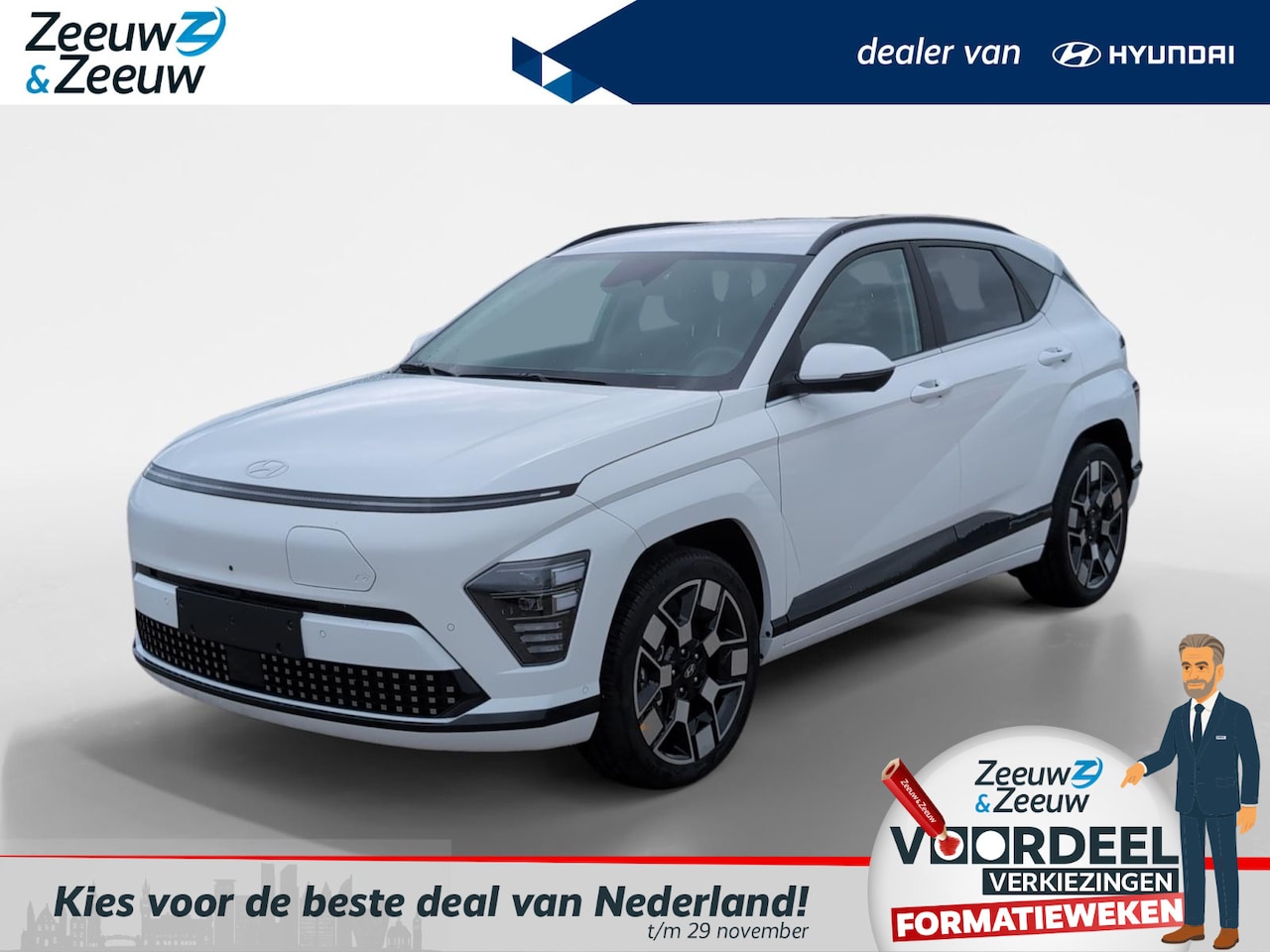 Hyundai Kona Electric - Premium 65.4 kWh | Eco leder | Snel leverbaar | 2025 bouwjaar - AutoWereld.nl
