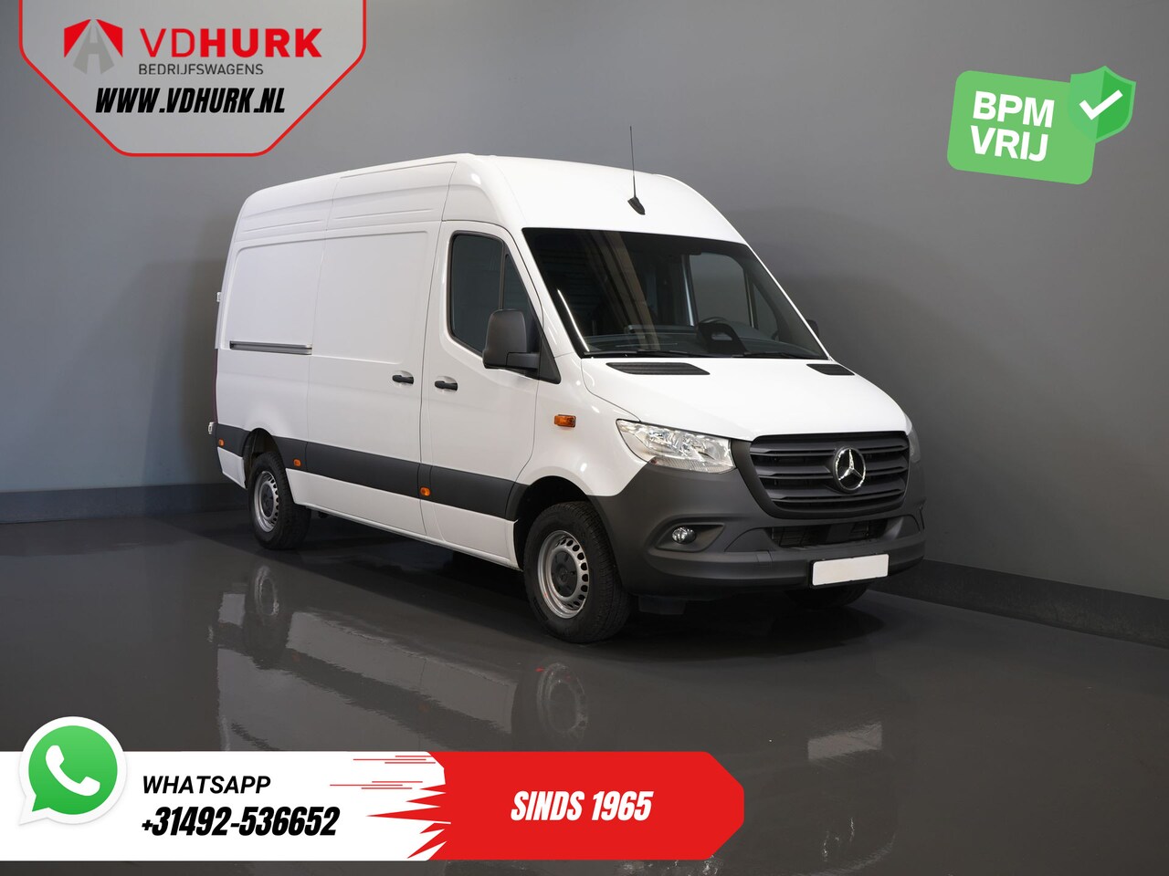 Mercedes-Benz Sprinter - 317 CDI Aut. L2H2 BPM VRIJ! Gev.Stoel/ 270 Gr.Deuren/ Stoelverw./ Navi/ Camera/ Cruise/ Ai - AutoWereld.nl
