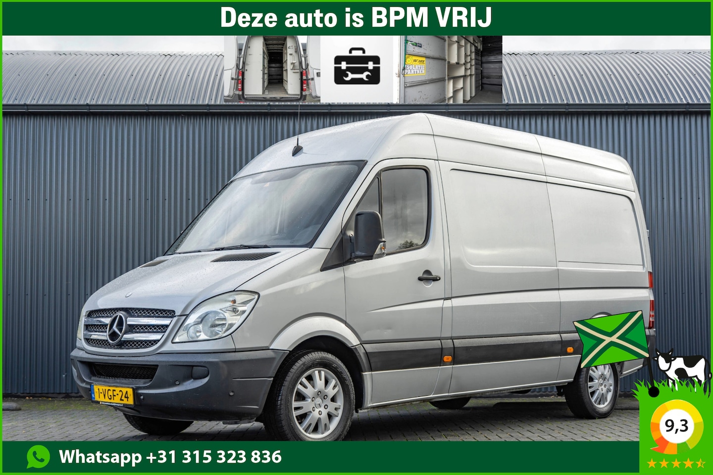 Mercedes-Benz Sprinter - 319 CDI 3.0 V6 L2H2 | Automaat | Inrichting | PDC | Camera | Cruise | Airco - AutoWereld.nl