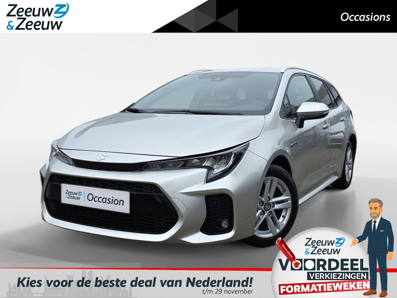 Suzuki Swace - 1.8 Hybrid Select | Achteruitrijcamera | Apple Carplay/Android Auto | Adaptieve Cruise Con - AutoWereld.nl