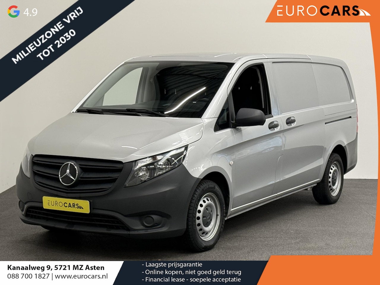 Mercedes-Benz Vito - 114 CDI 136 pk Lang Automaat Trekhaak 3-zits Adaptive Cruise Control Stoelverwarming Airco - AutoWereld.nl