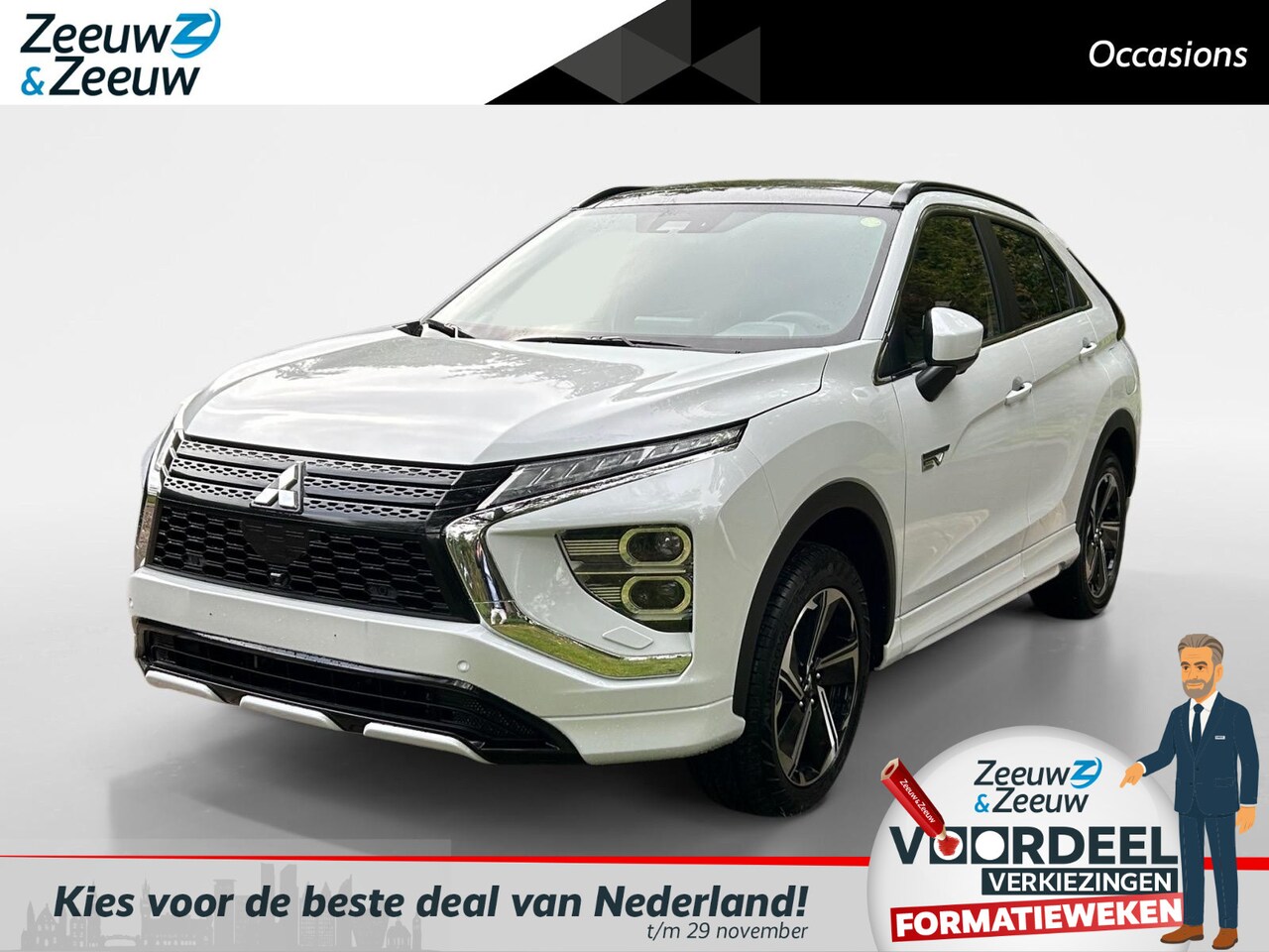 Mitsubishi Eclipse Cross - Instyle 2.4 PHEV Stoelverwarming voor en achter , stuurverwarming , Apple Carplay/Android - AutoWereld.nl