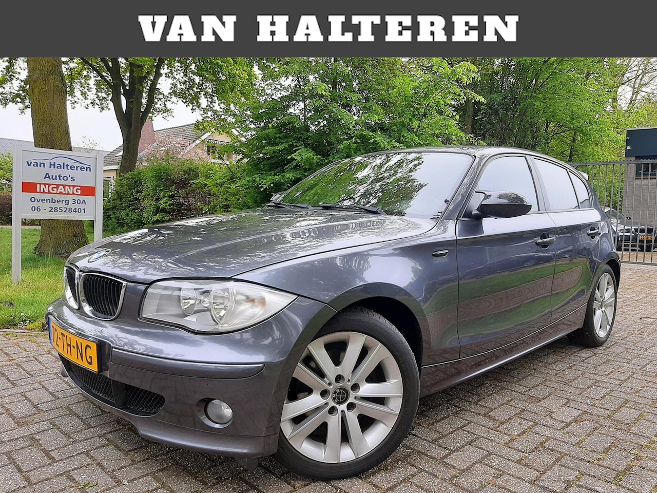 BMW 1-serie - 120i Graphite Airco/Clima Navi Leder Interieur - AutoWereld.nl